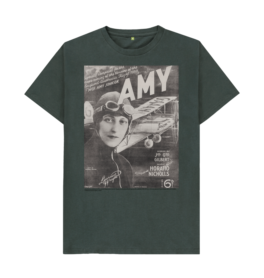 Dark grey printed t shirt front