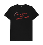 Black Printed T-shirt Front