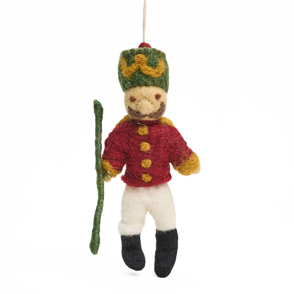 Nutcracker felt decoration front