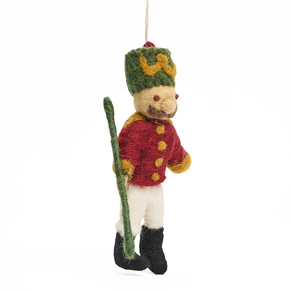 Nutcracker felt decoration side