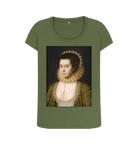 Khaki Printed T-shirt Front