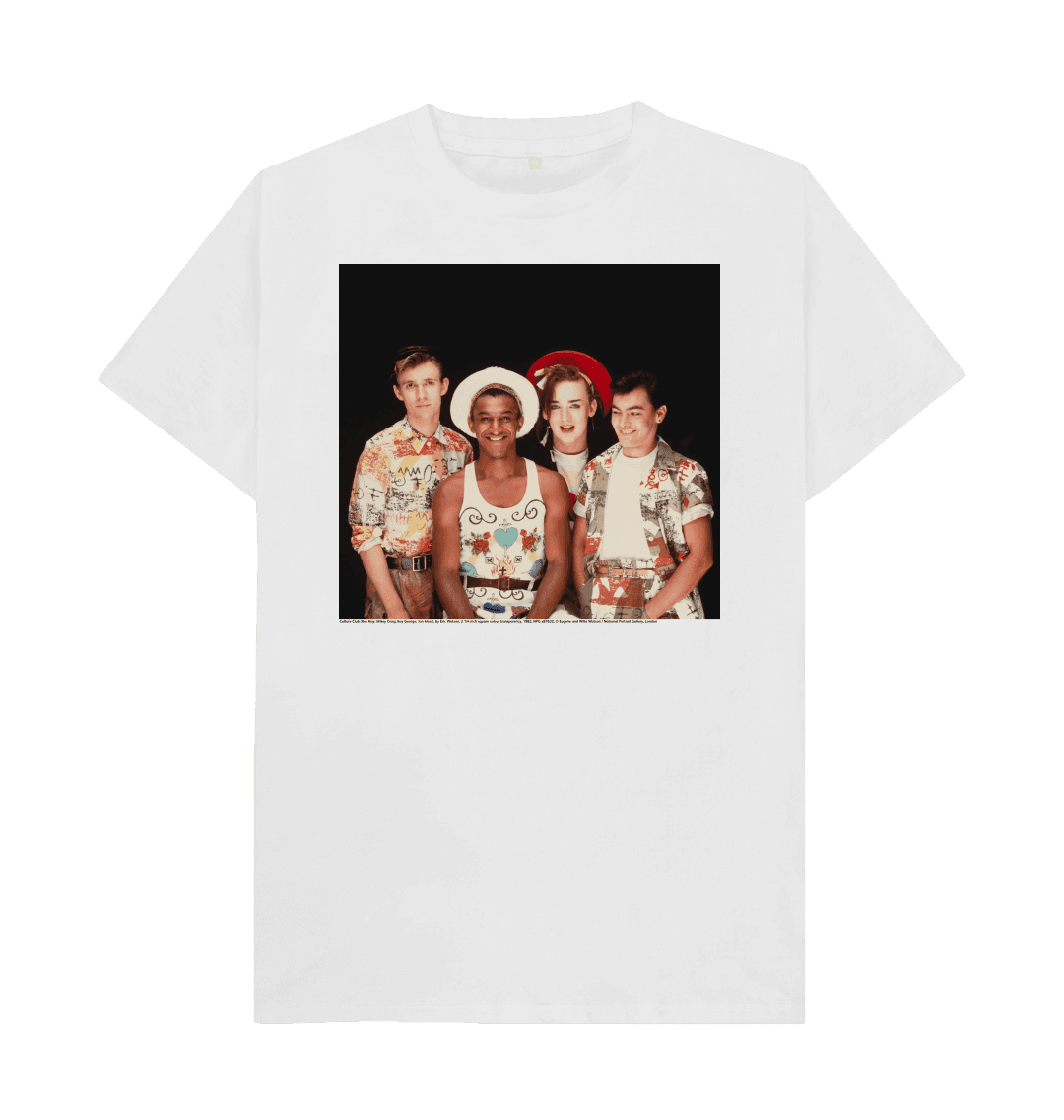 White printed t shirt front