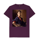 Purple Printed T-shirt Front