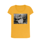 Mustard Printed T-shirt Front