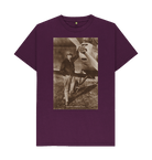 Purple Printed T-shirt Front