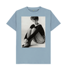 Stone Blue Printed T-shirt Front