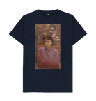Navy Blue Printed T-shirt Front