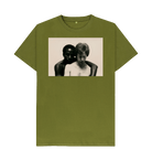 Moss Green Printed T-shirt Front