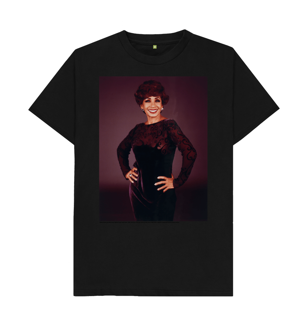 Black printed t shirt front