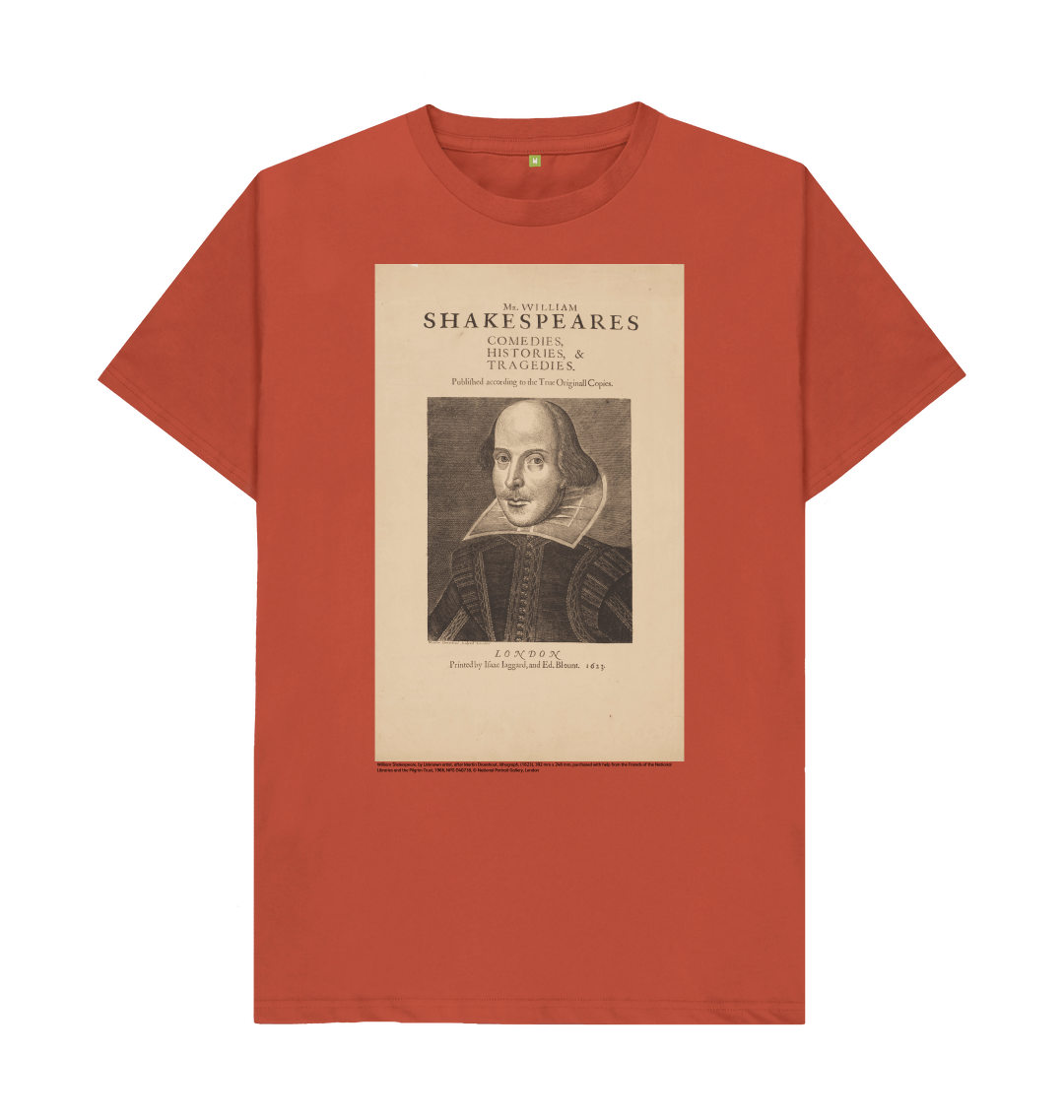 Rust printed t shirt front