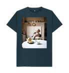 Denim Blue Printed T-shirt Front