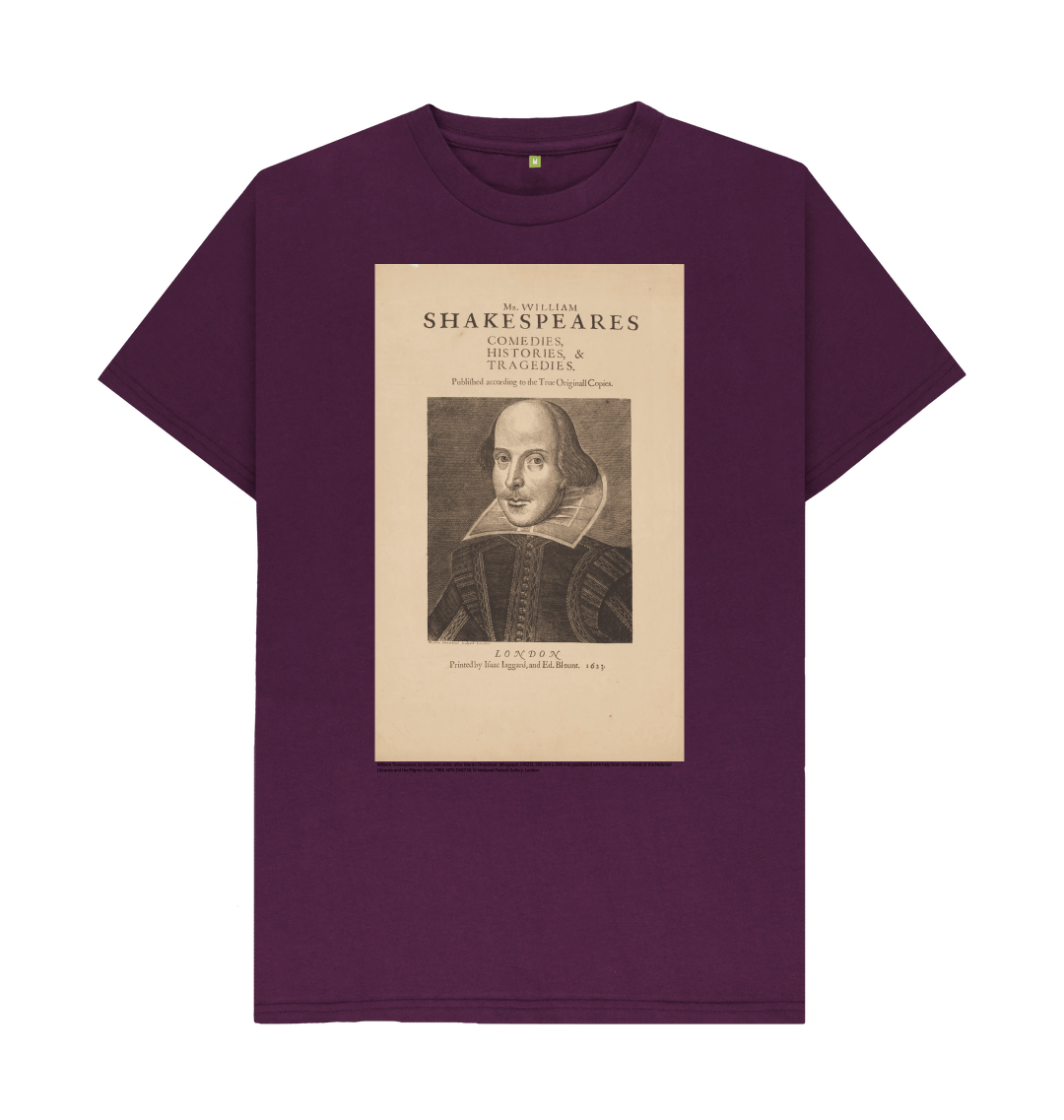 Purple printed t shirt front