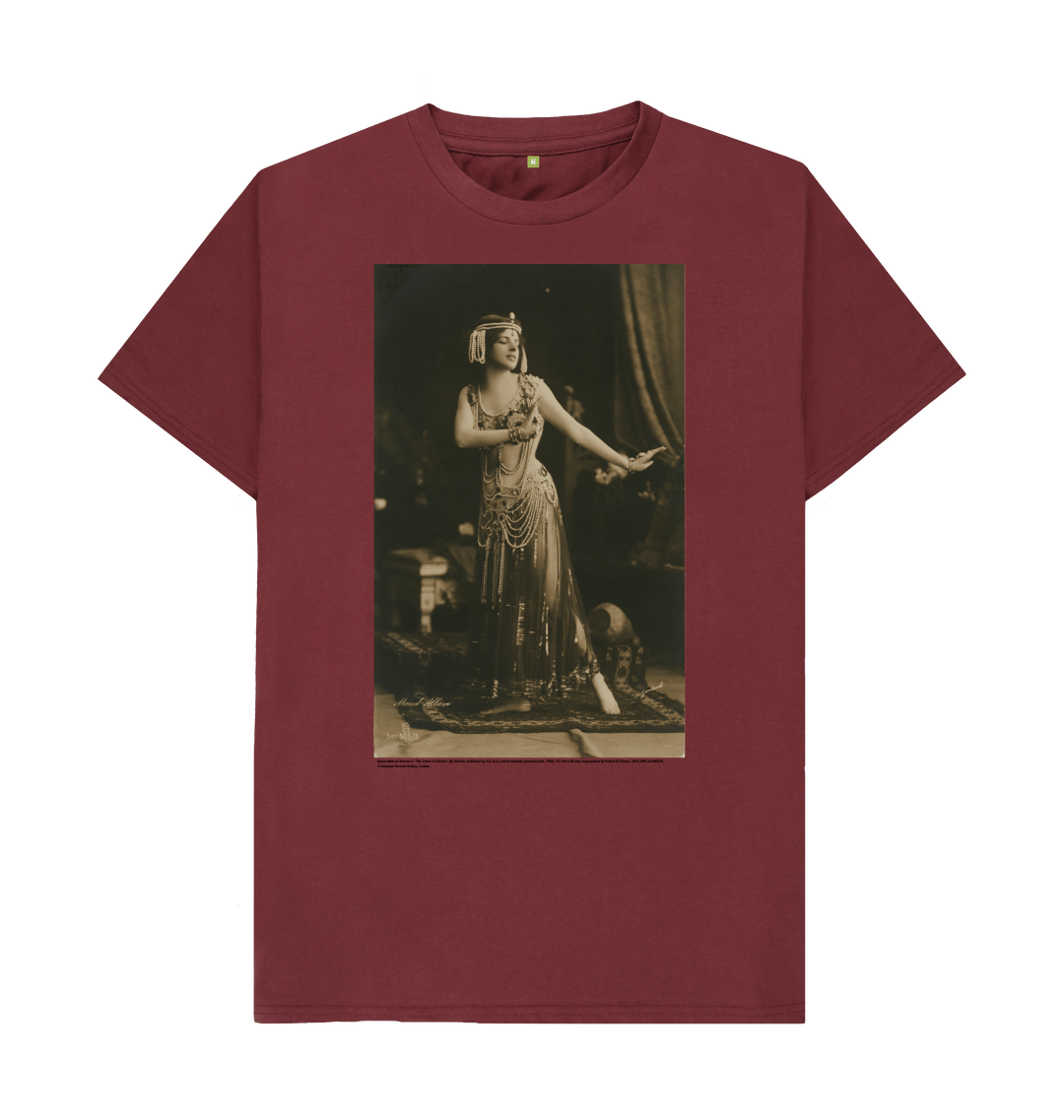 Red wine printed t shirt front