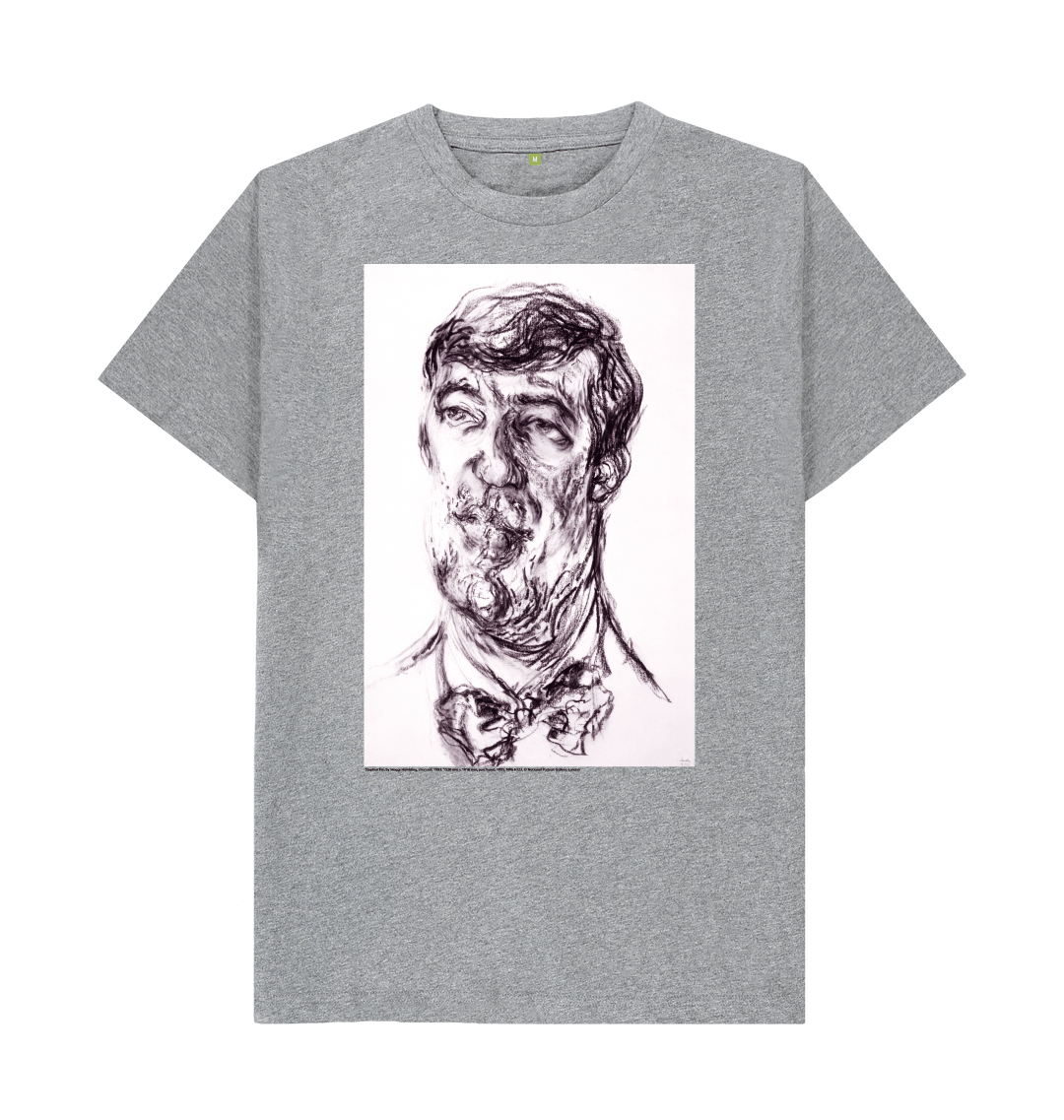 Athletic grey printed t shirt front
