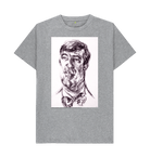 Athletic Grey Printed T-shirt Front