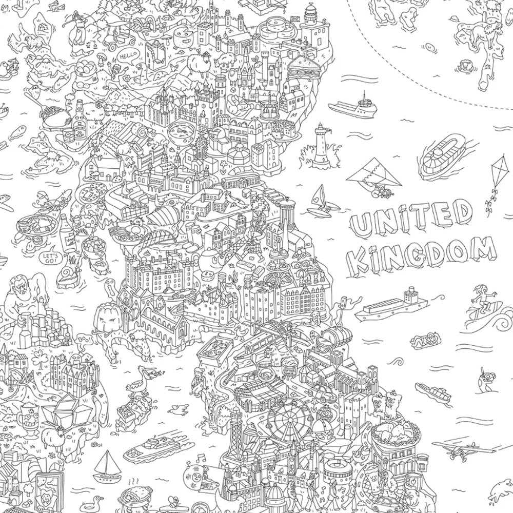 Omy xxl colouring poster uk illustrated