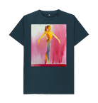 Denim Blue Printed T-shirt Front