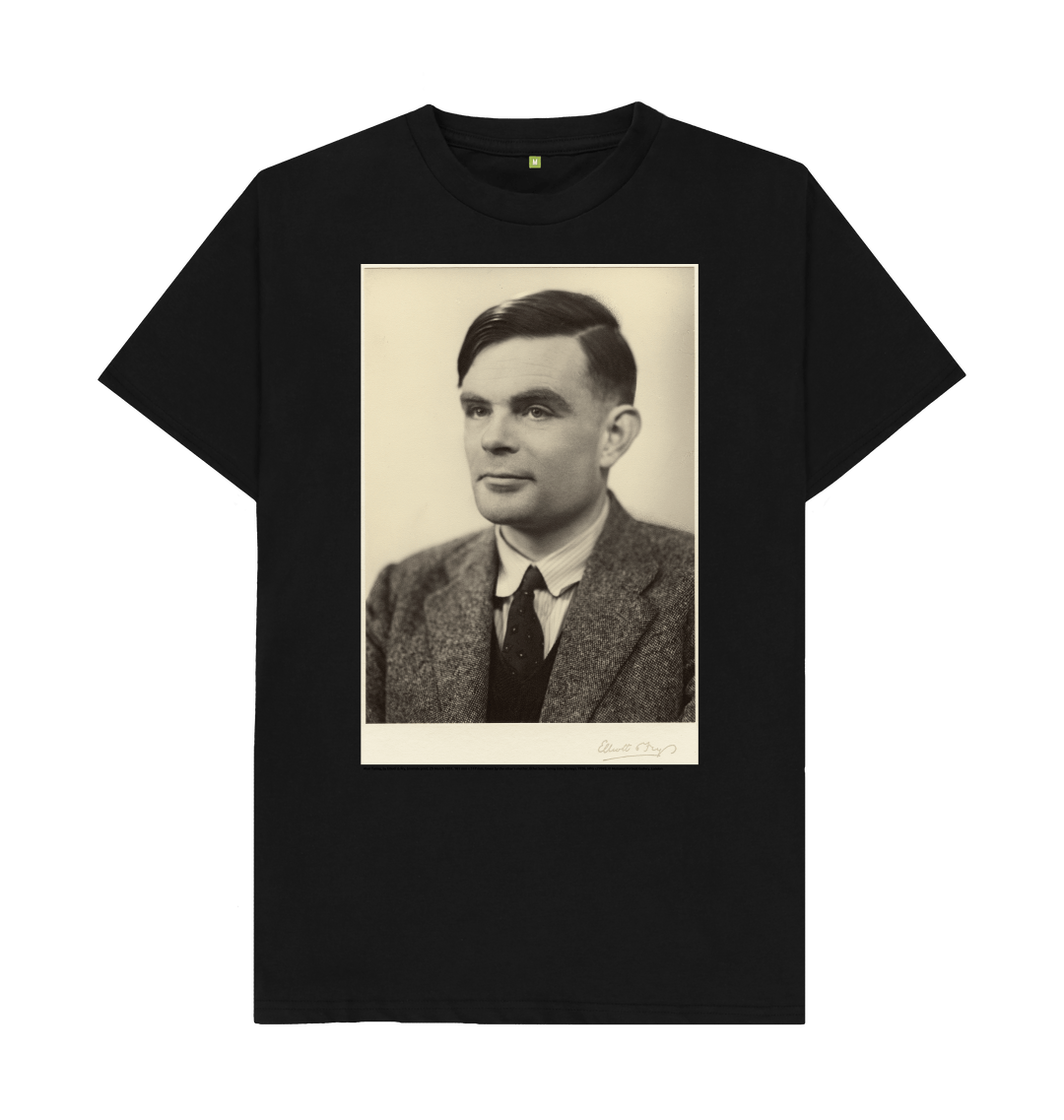 Black printed t shirt front