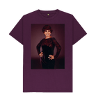 Purple Printed T-shirt Front