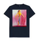 Navy Blue Printed T-shirt Front