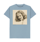 Stone Blue Printed T-shirt Front