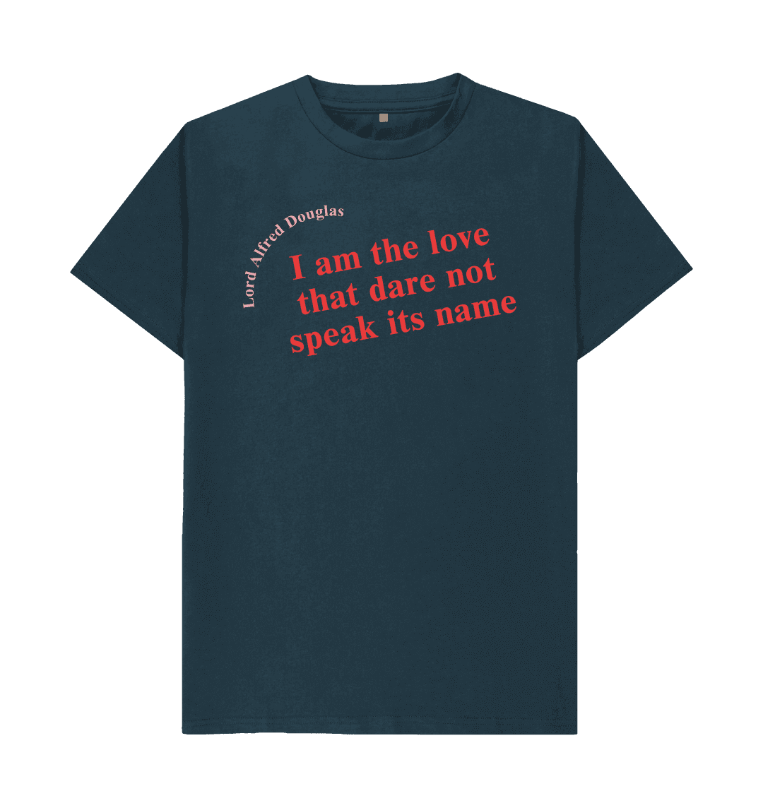 Denim blue printed t shirt front