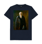 Navy Blue Printed T-shirt Front