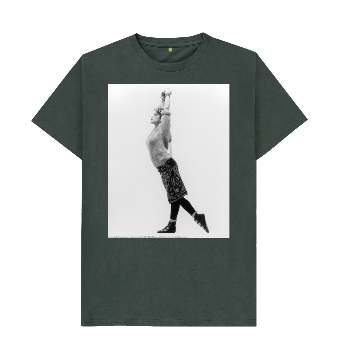 Dark grey printed t shirt front
