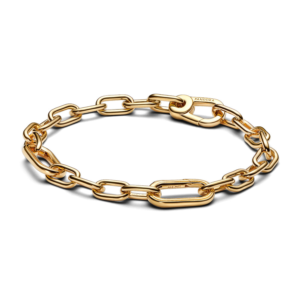 Pandora gold plated link chain bracelet