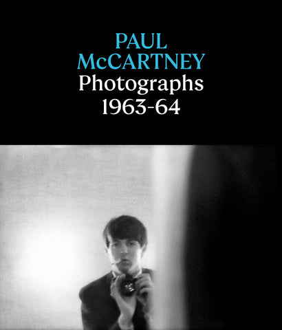 Paul McCartney concertina book cover featuring a black and white self-portrait photograph of Paul McCartney holding a camera.