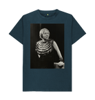 Denim Blue Printed T-shirt Front