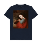 Navy Blue Printed T-shirt Front