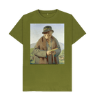 Moss Green Printed T-shirt Front