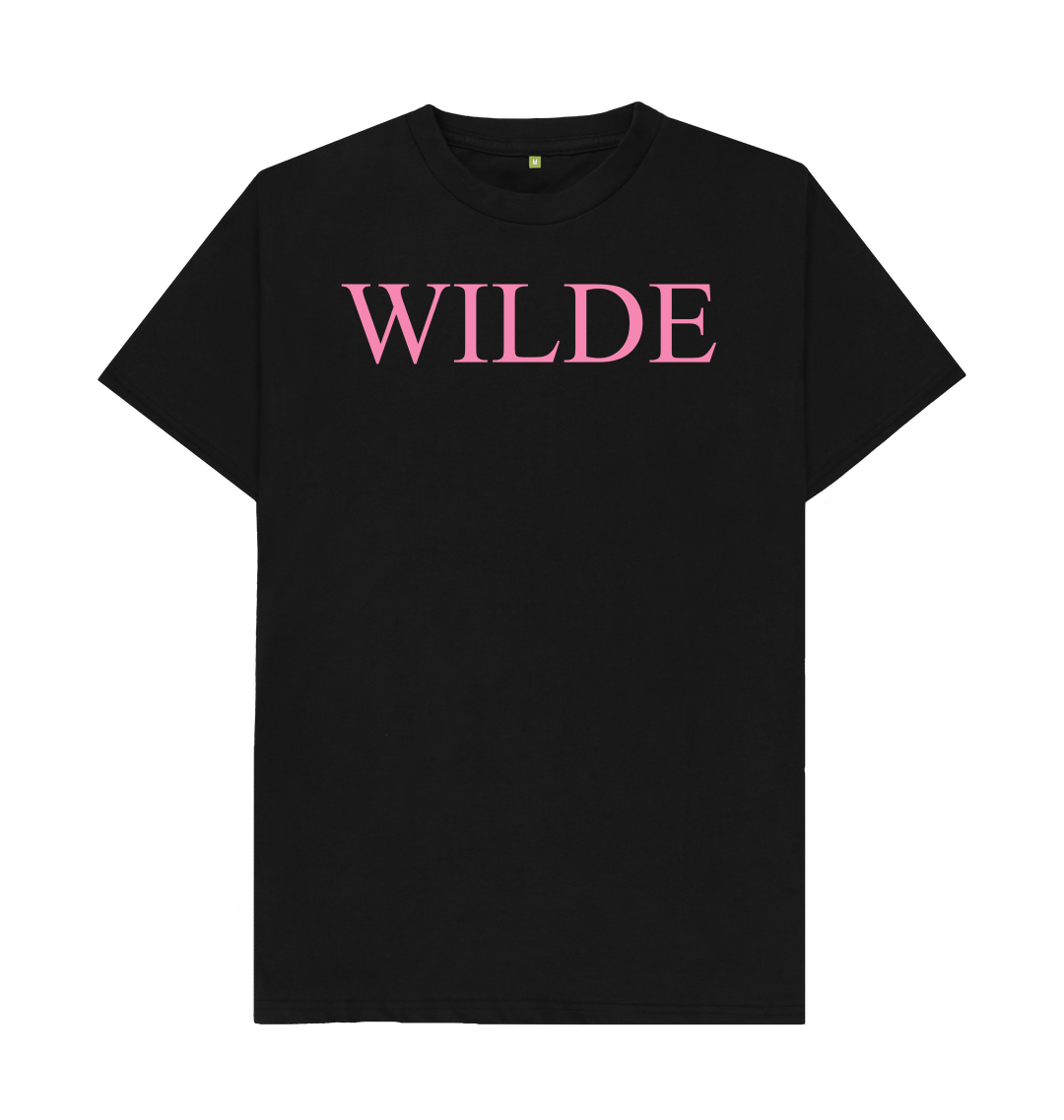 Black printed t shirt front