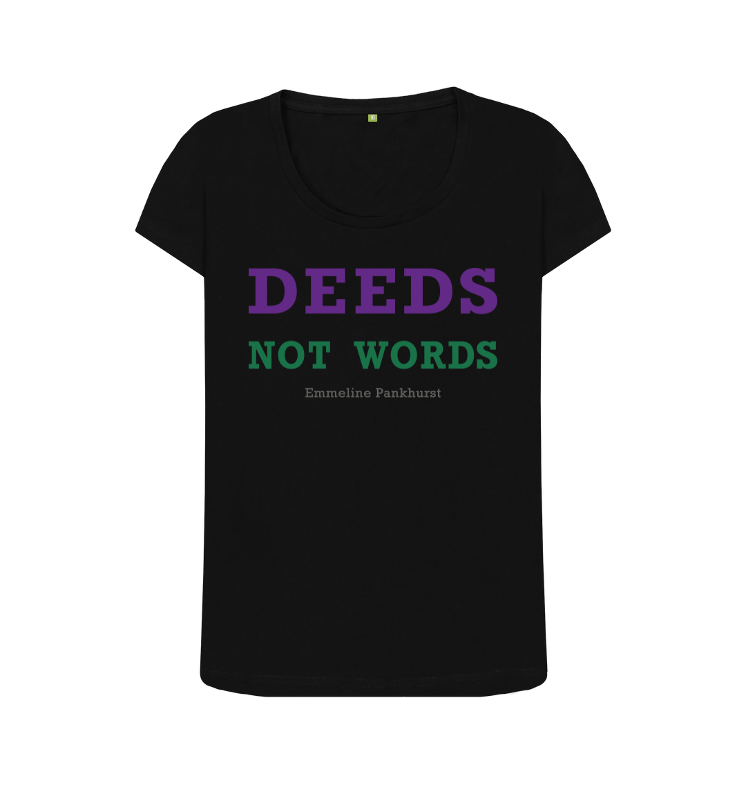 Black printed t shirt front