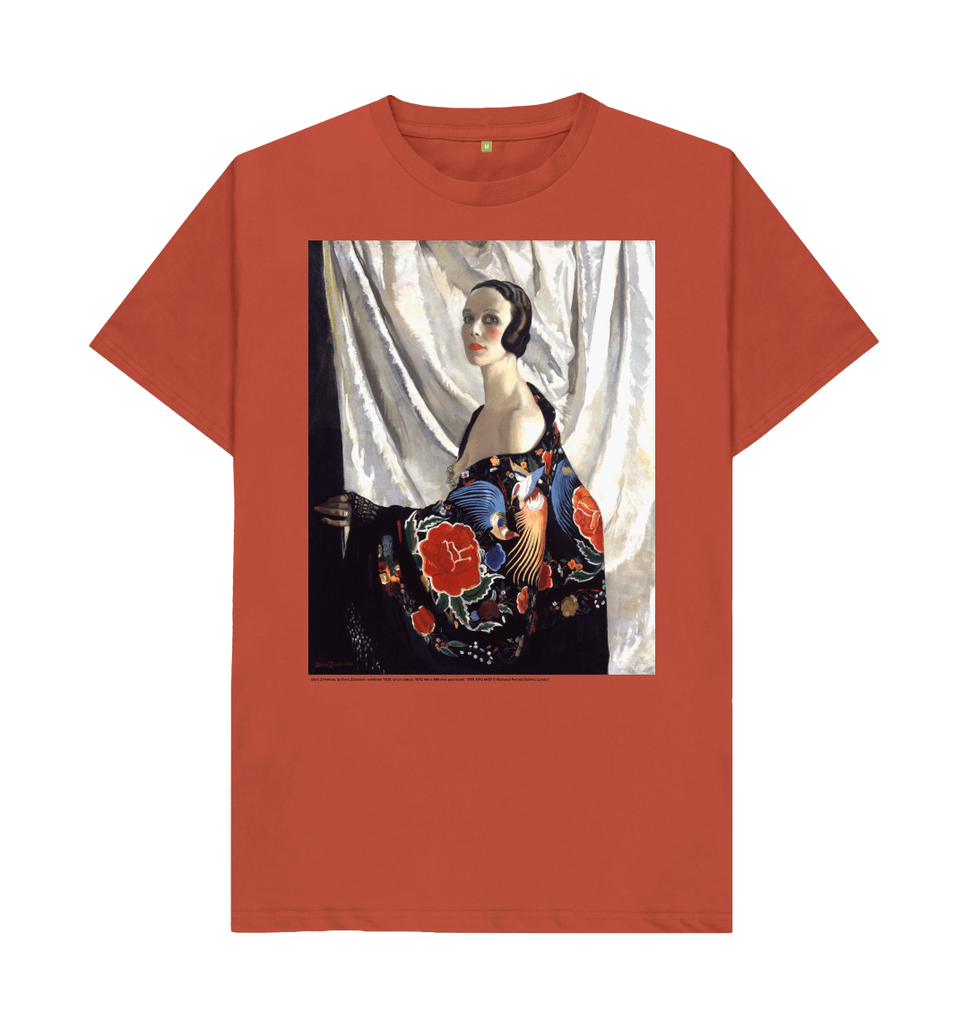 Rust printed t shirt front
