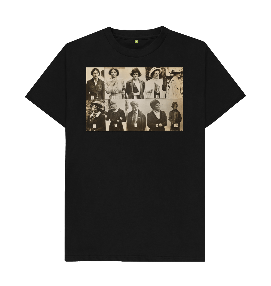 Black printed t shirt front