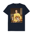 Navy Blue Printed T-shirt Front