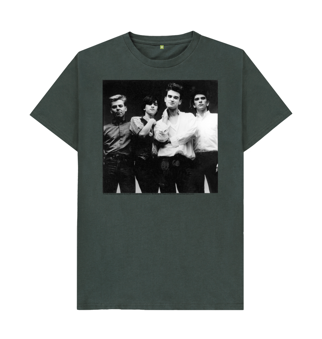 Dark grey printed t shirt front