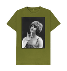 Moss Green Printed T-shirt Front