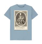 Stone Blue Printed T-shirt Front