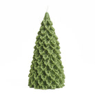 Green pine tree candle. 