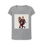 Athletic Grey Printed T-shirt Front