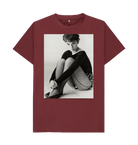 Red Wine Printed T-shirt Front