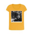 Mustard Printed T-shirt Front