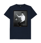 Navy Blue Printed T-shirt Front