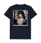 Navy Blue Printed T-shirt Front