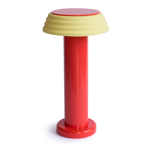 Portable Lamp by George Sowden in Red and Yellow