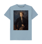 Stone Blue Printed T-shirt Front