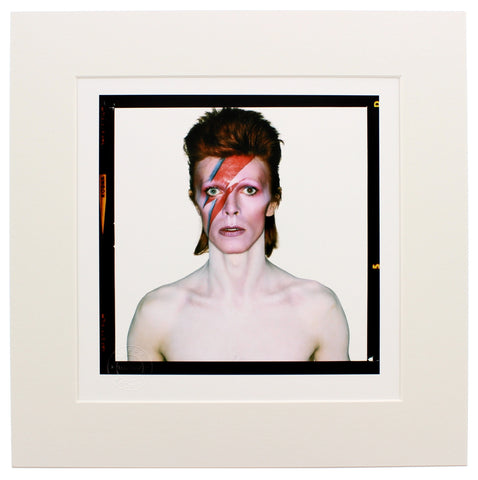 Aladdin Sane, 1973 'Eyes Open' Brian Duffy Archive 50x50cm Mounted Print